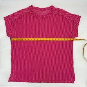 NWOT Pink Short Sleeve Boutique Top